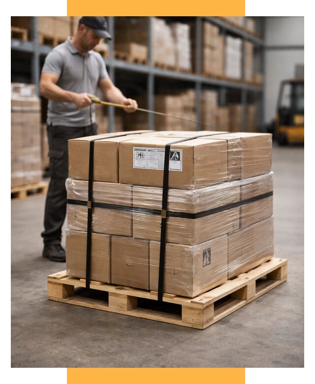 Упаковка и паллетирование грузов от 3551 р. | СетСервис-Длг