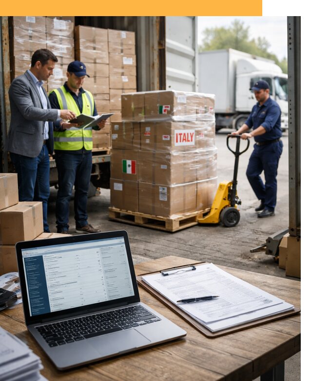 Доставка грузов из Италии: морские и авиаперевозки от 18263