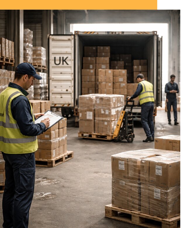 Доставка грузов из Великобритании с таможенным оформлением от 12683