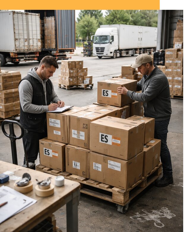 Доставка грузов в Испанию автотранспортом от 35511 руб