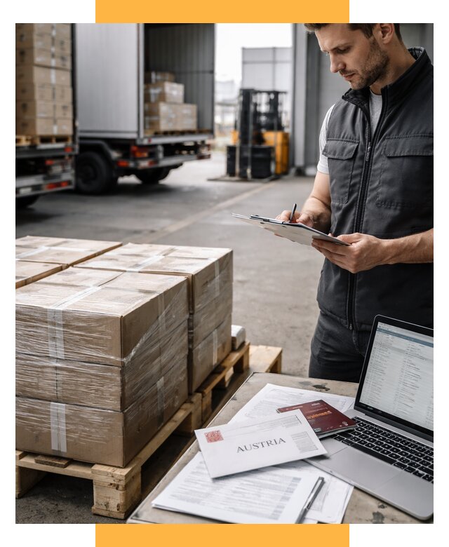 Доставка в Австрию от 65949 р. Логистика и экспорт СетСервис-Длг