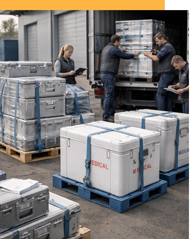 Перевозка медицинского оборудования по всему миру от 15219 руб
