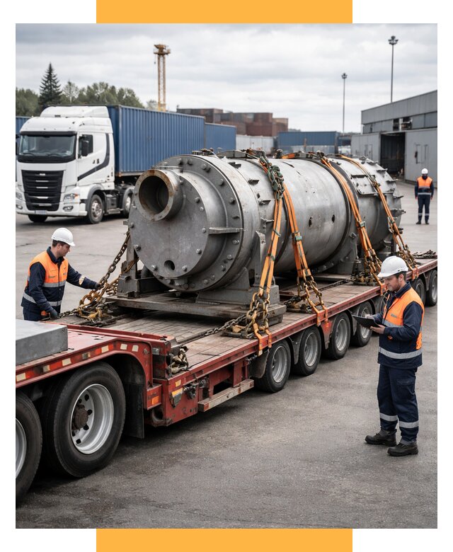 Перевозка тяжеловесных грузов под ключ от 152190 р. | СетСервис-Длг