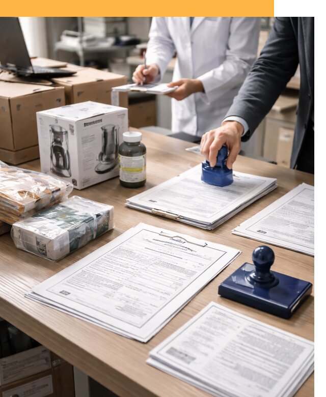 Сертификация импортных товаров от 12175 с таможенным сопровождением